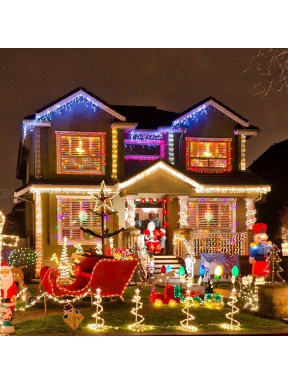 33ft 100 LED Multicolor String Fairy Lights Party Christmas Decor Outdoor Indoor